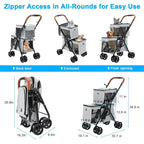 Double Pet Stroller for Dogs and Cats