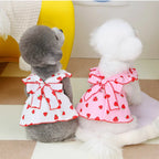 Strawberry Print Pet Dog Dress