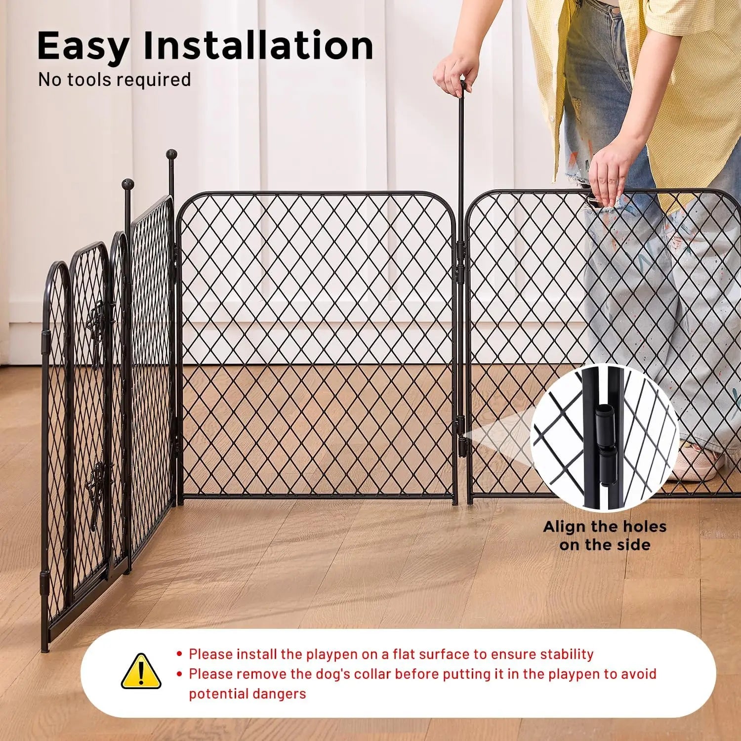 Diamond Mesh Dog Playpen
