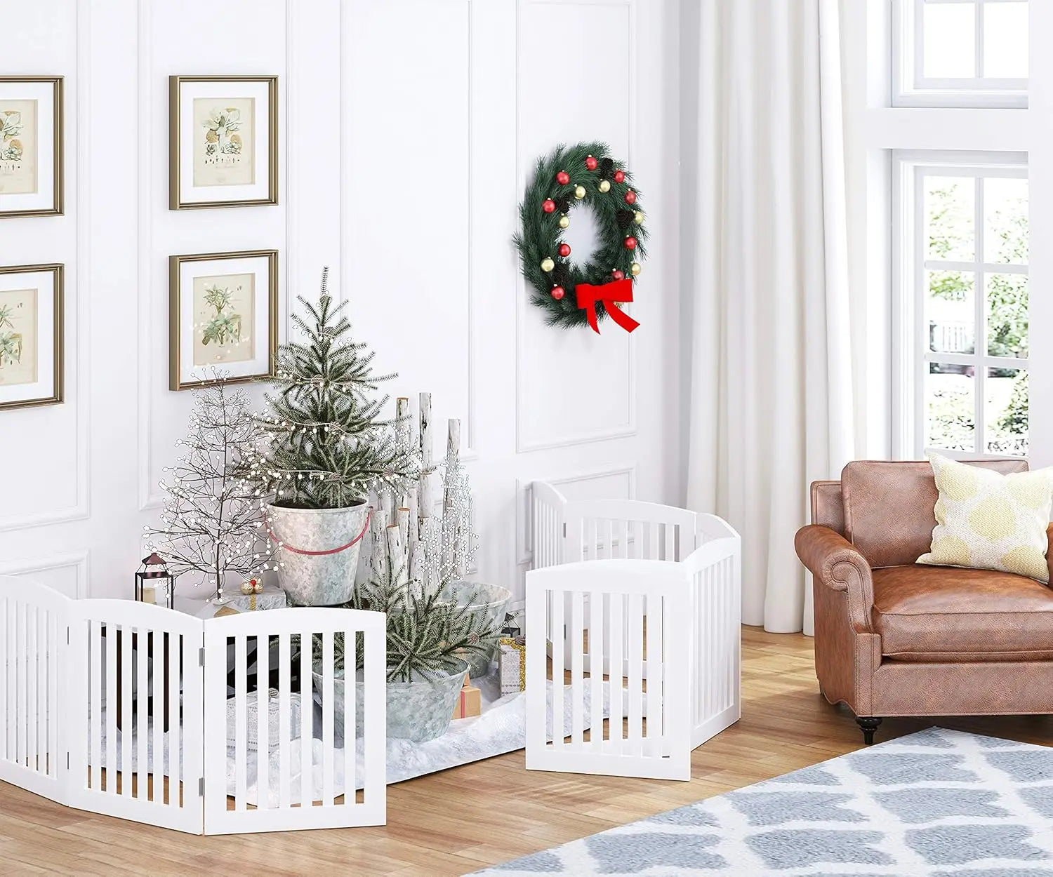 Freestanding Foldable Pet Gate