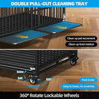64" Heavy Duty  Indestructible Dog Crate