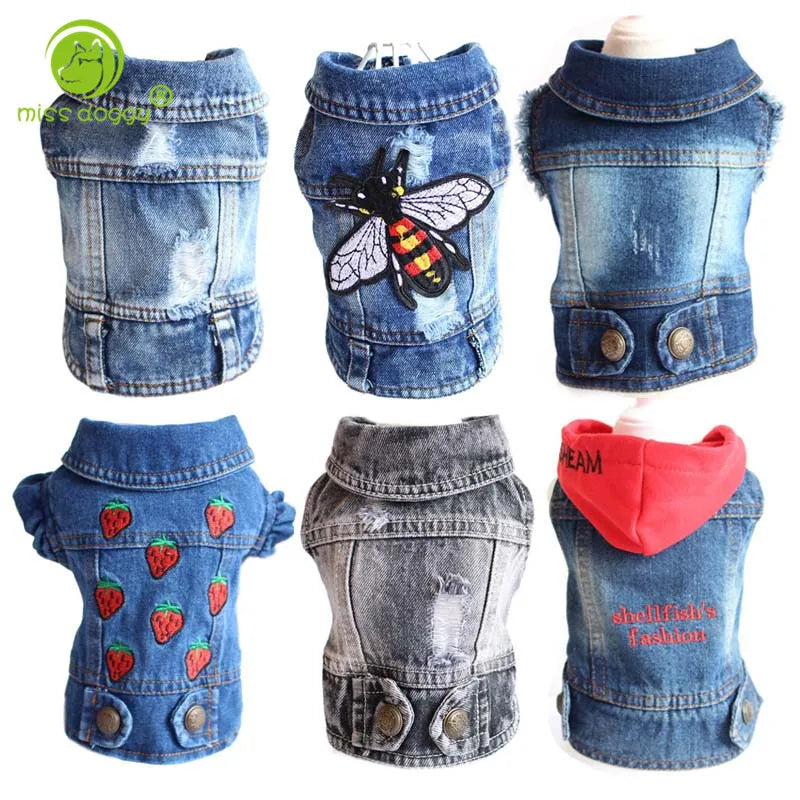Denim Dog Clothes