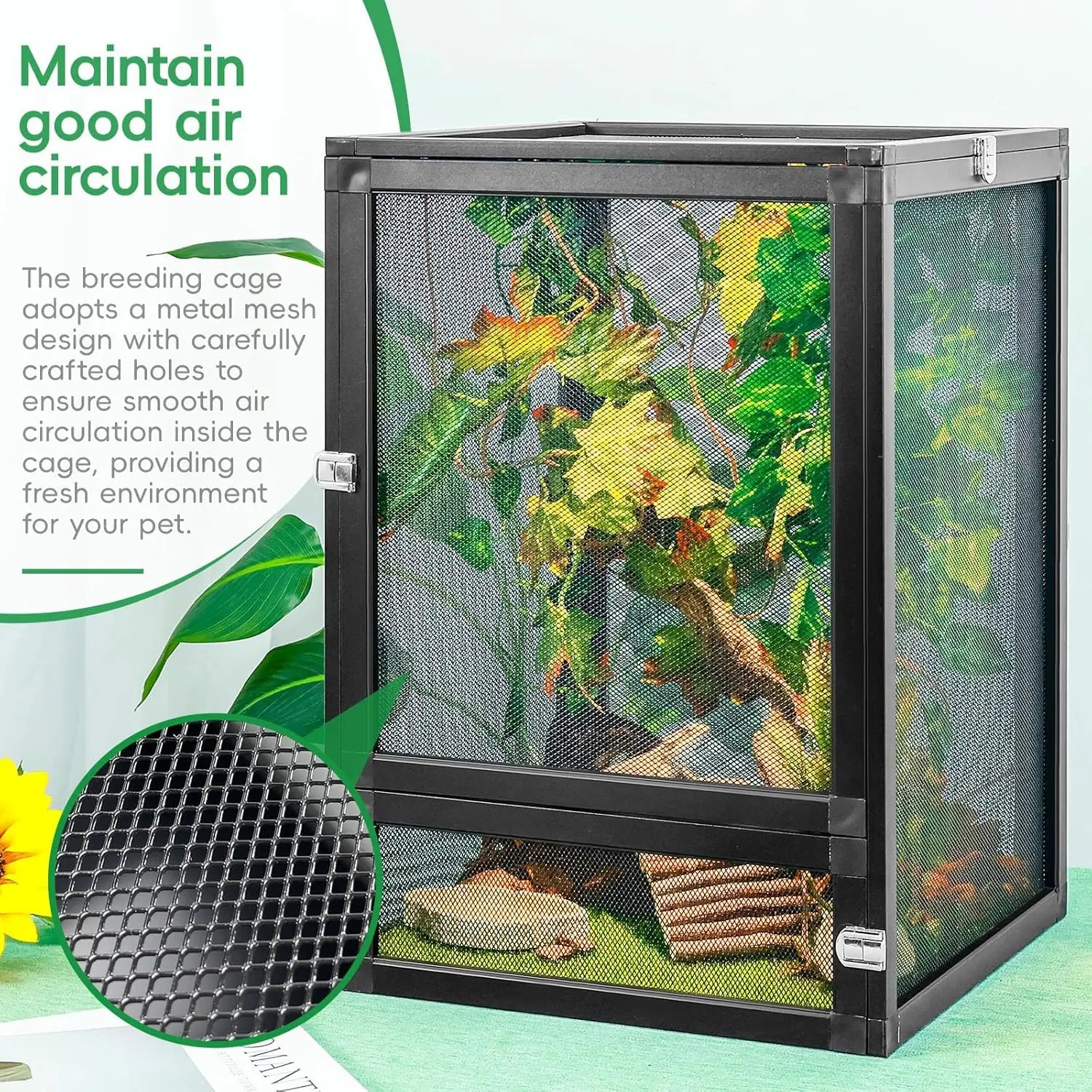 13 Gal Foldable Reptile Cage