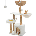 Natural Solid Wood Cat Tower