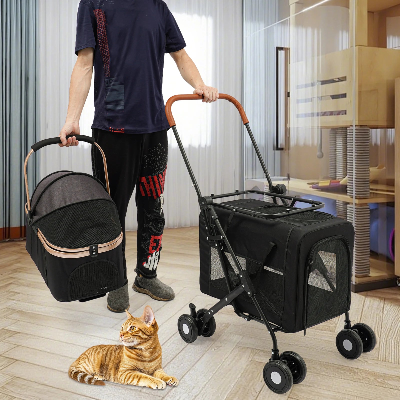 Dog/Cat Stroller, Detachable