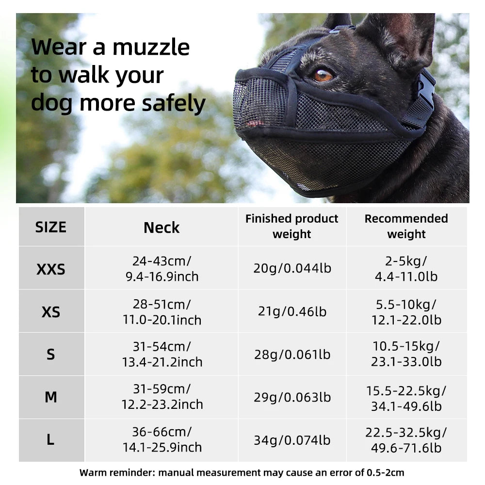 Muzzle for Short-snouted Dogs