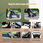 One-Click Folding Stroller/2 Dogs