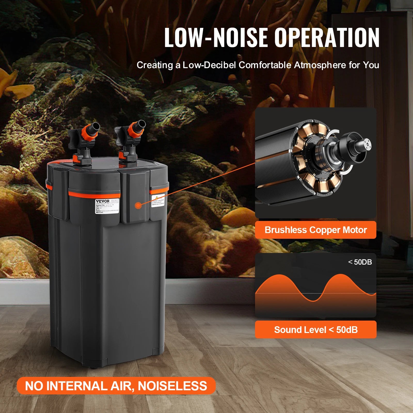 Aquarium Filter Canister Ultra-Quiet