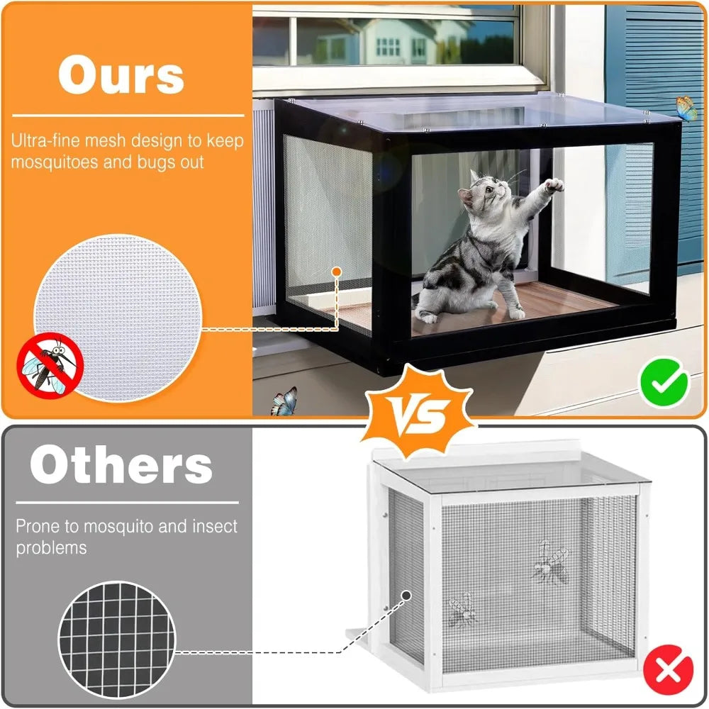 Cat Enclosure Window Perch