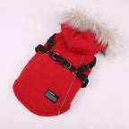 Winter Dog Jacket With Harness