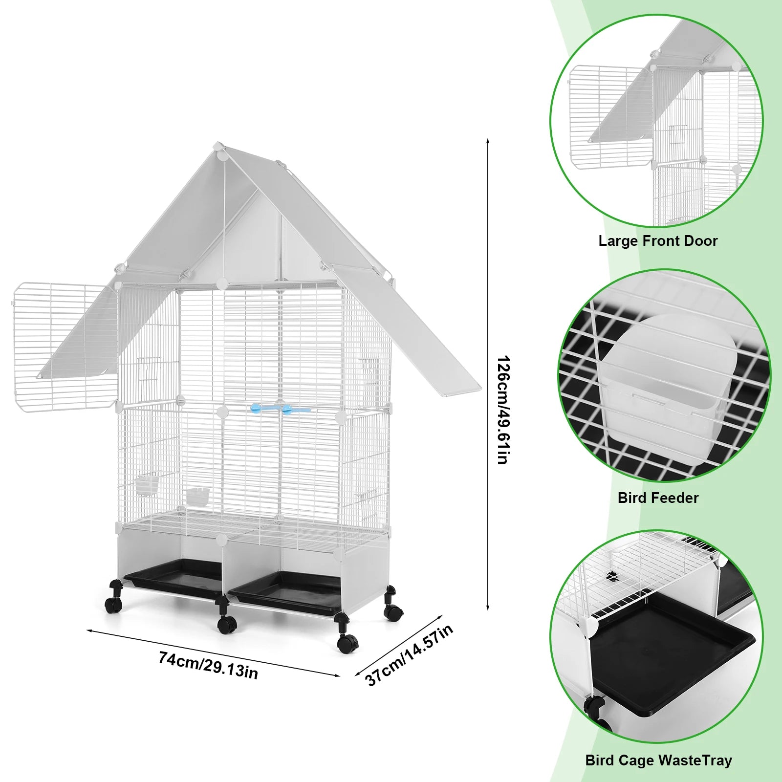 Large 2 Tier Bird Cage