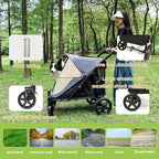 One-Click Folding Stroller/2 Dogs