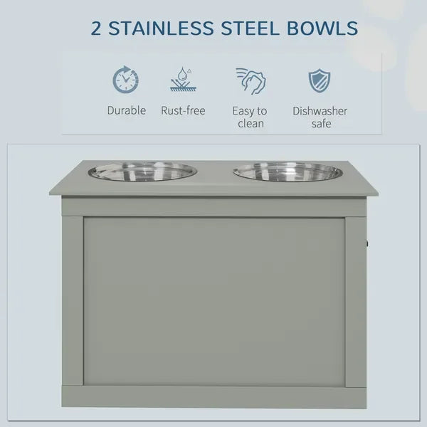 Raised Dog Feeding Station
