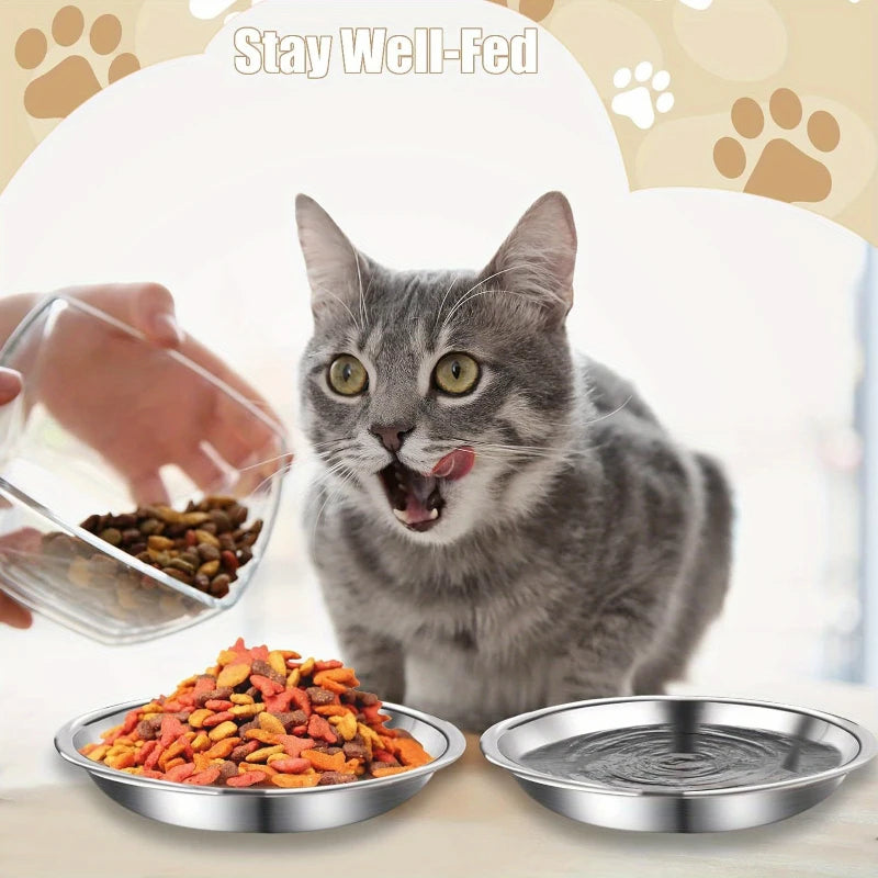 Slip Resistant Stainless Steel Cat Bowl