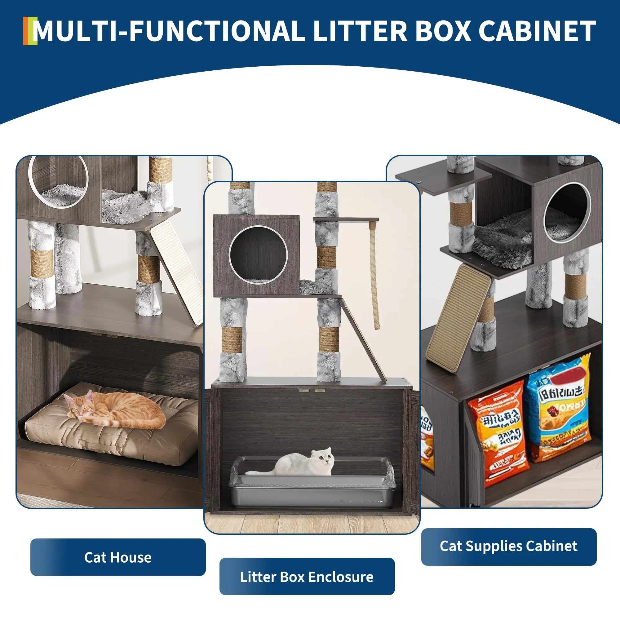 Cat Tower/Enclosed Litter Box