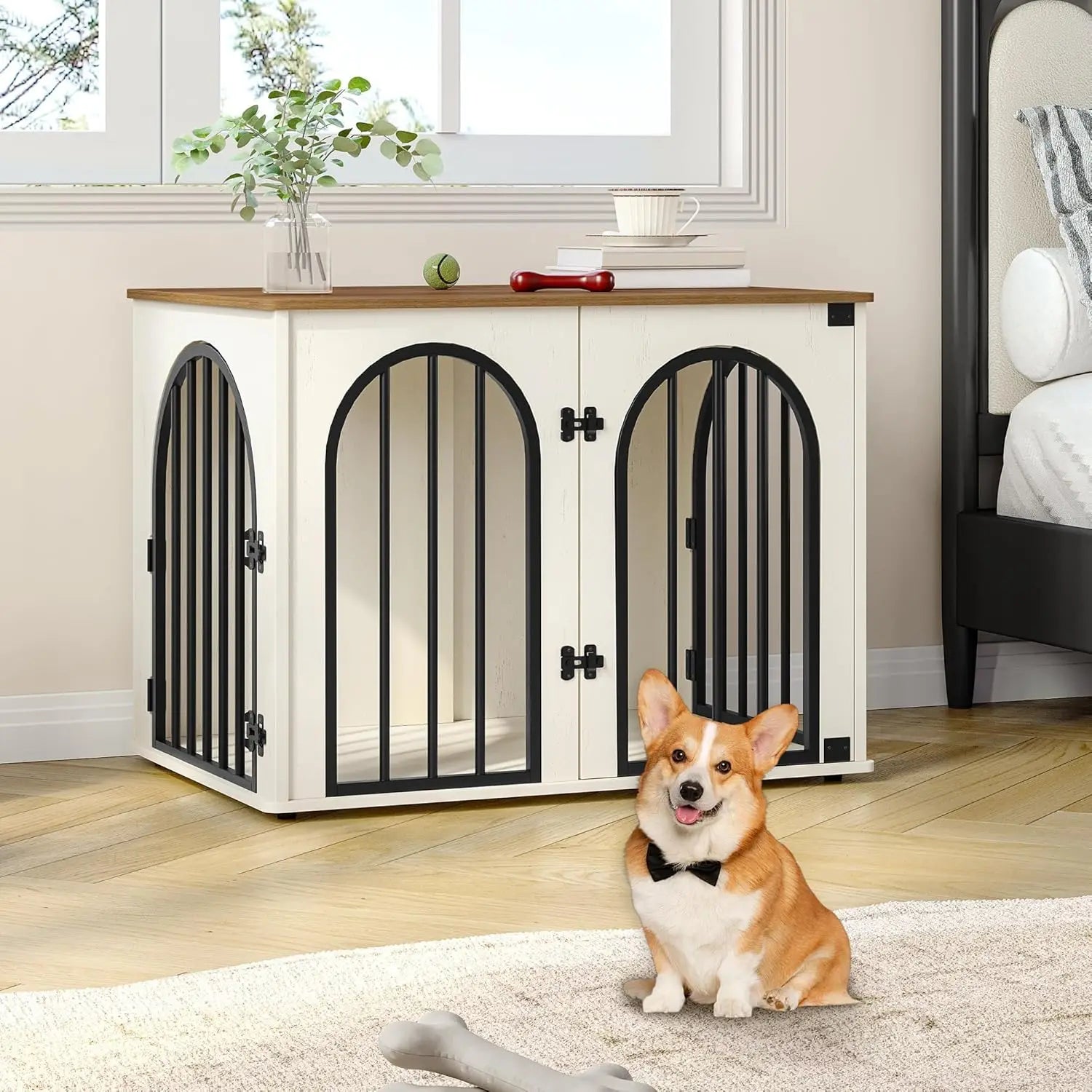 31.5'' Wooden Dog Crate
