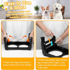 Adjustable Height Elevated Dog Bowls