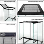 11 Gal Glass Terrarium Enclosure