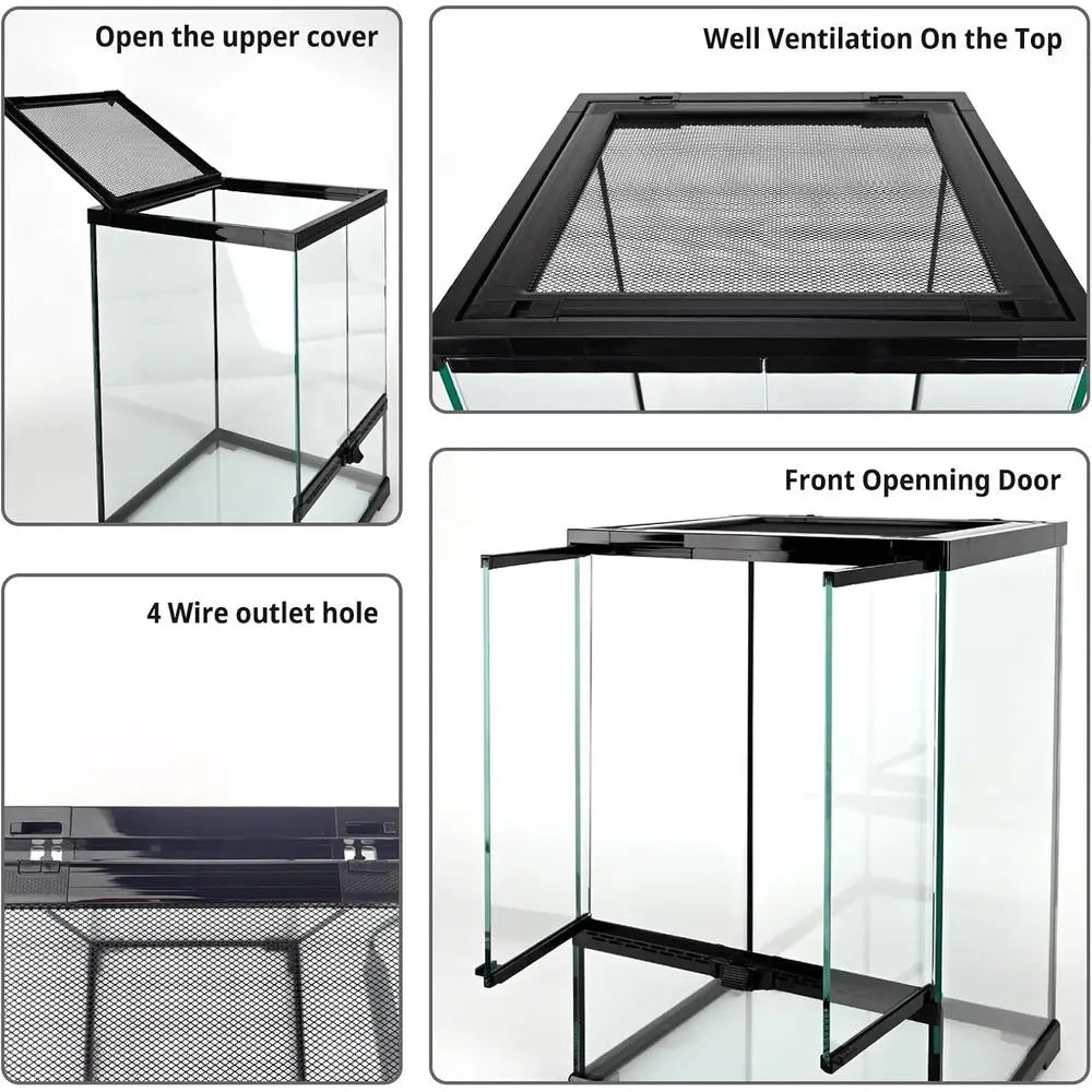 11 Gal Glass Terrarium Enclosure