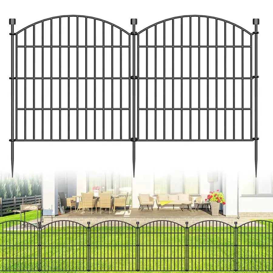 No Dig Decorative Garden Fence