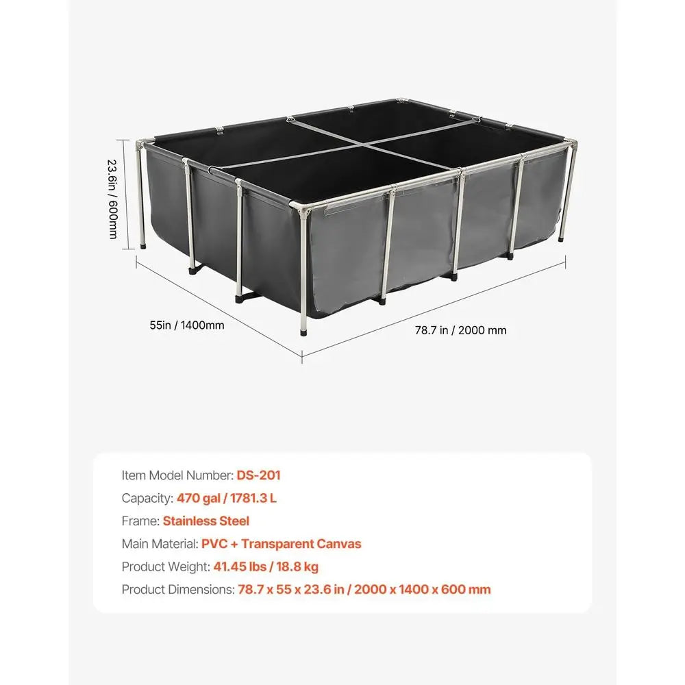 470 Gal Above Ground Fish Pond