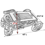 NO-Zip Stroller for Dogs/Cats