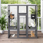 70" Large Spacious Wooden Enclosure