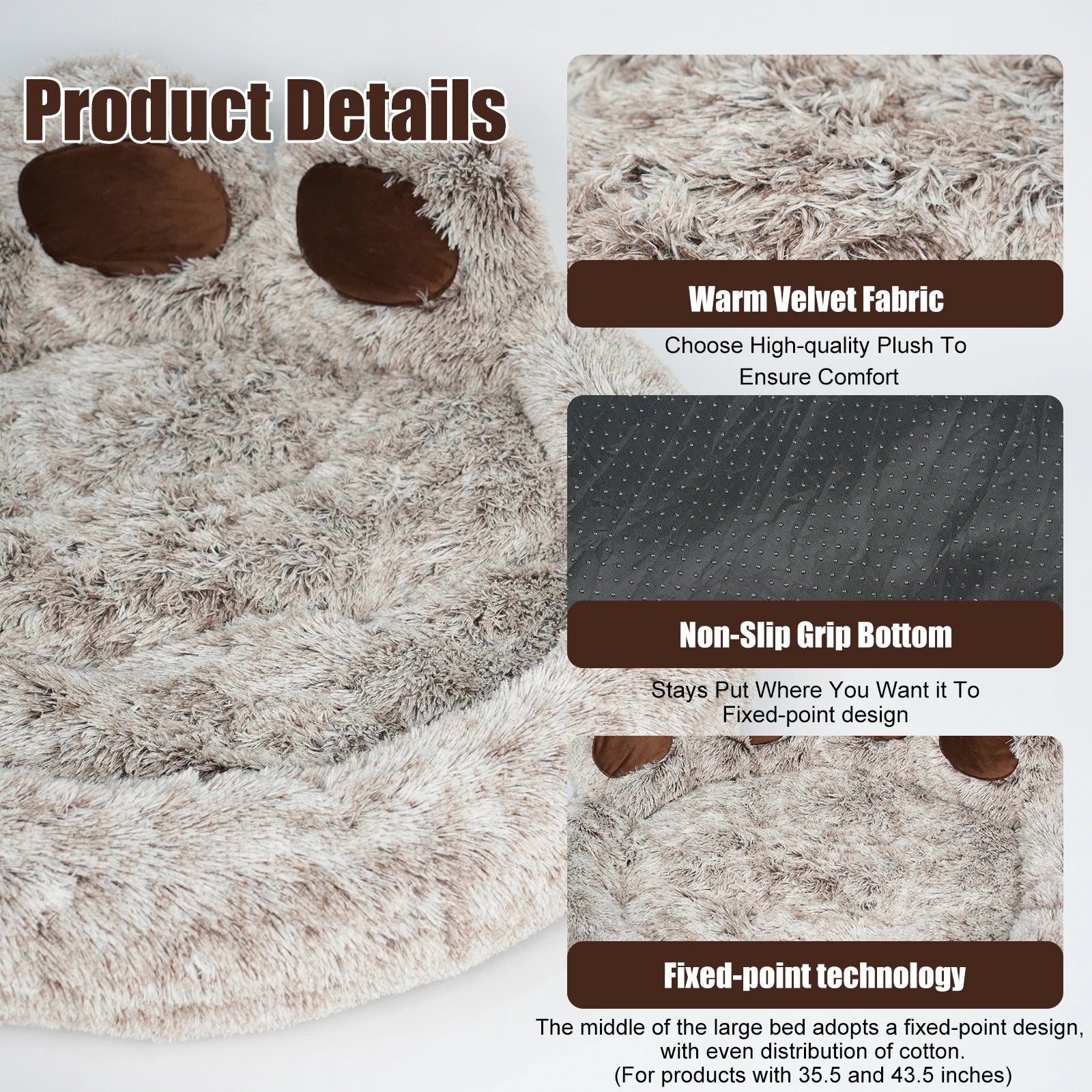 Orthopedic Donut Dog/Cat Bed