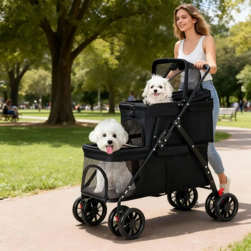 Double Stroller for M/S Dogs/Cats