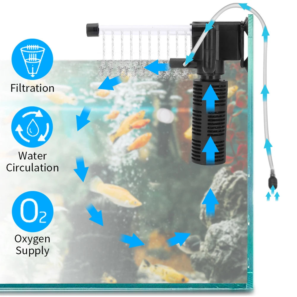 Mini Aquarium Filter Air Pump