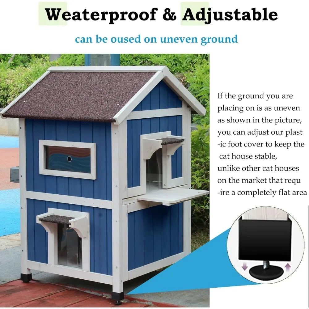 Cat house, large for feral cats