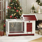 Outdoor Wooden Rabbit Hutch