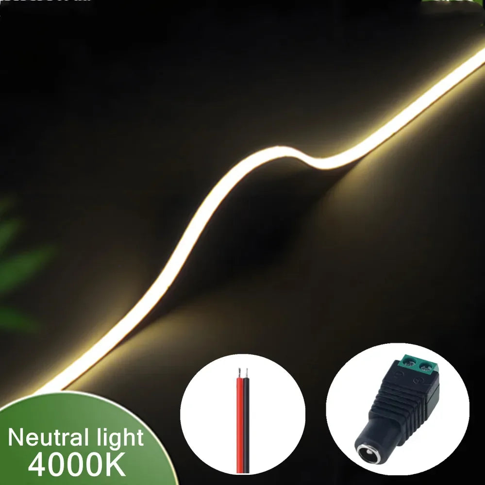 Ultra Thin 12V Colorful COB LED Strip Dimmable
