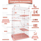 4-Tier Wire Cat Enclosure