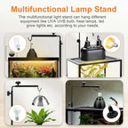 Adjustable Reptile Lamp Stand Holder