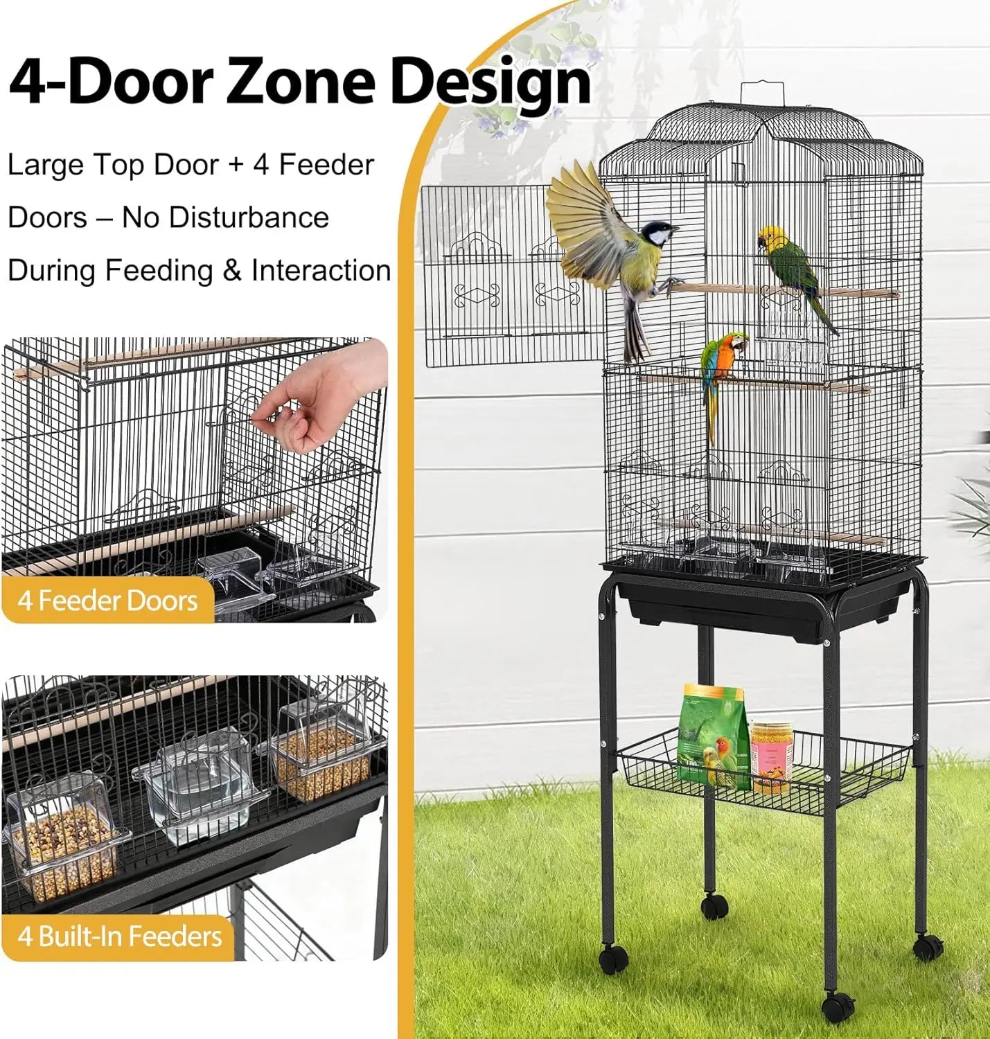 Multi-Level Parrot Habitat