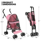 Dog Stroller, Easy Fold Jogger