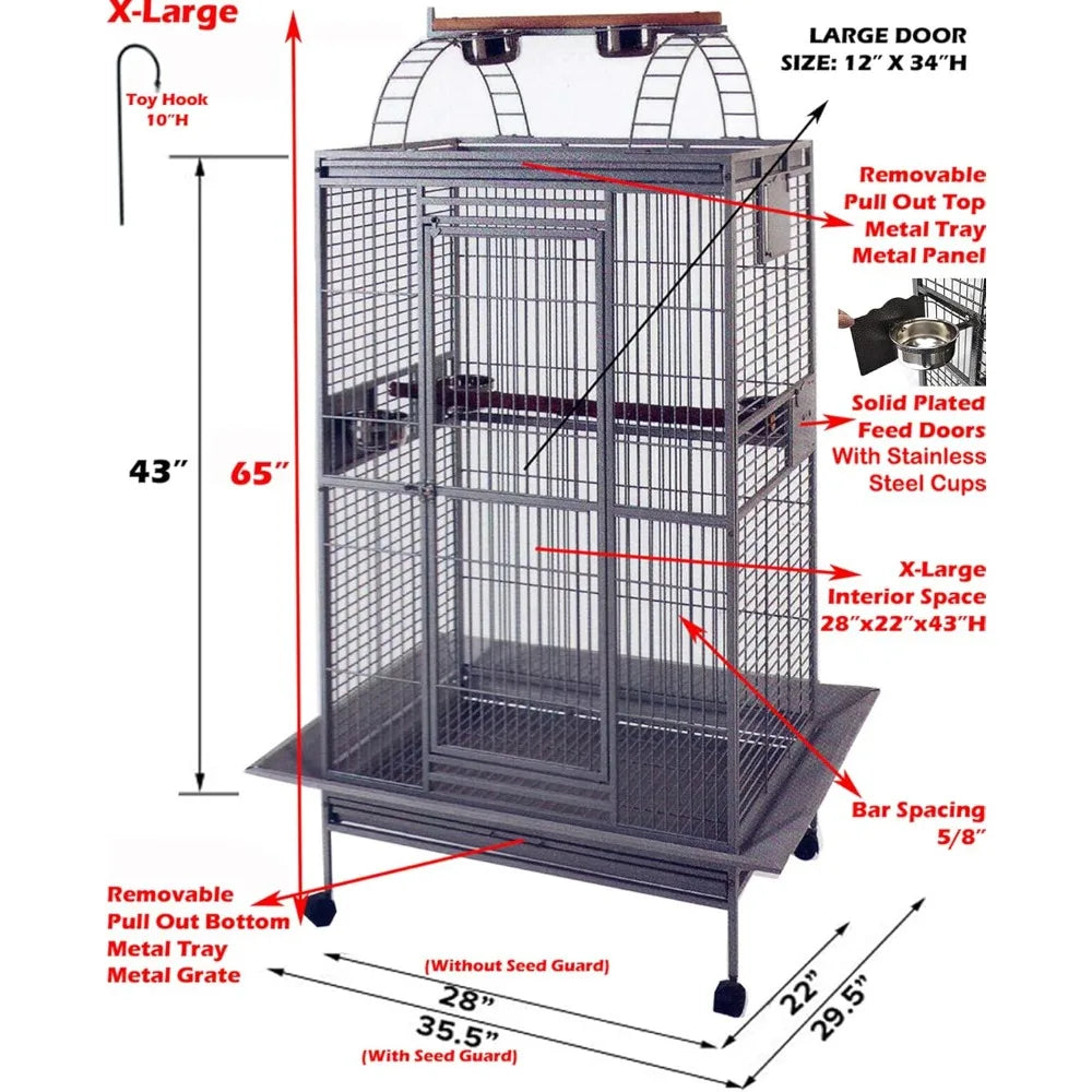 XL Play Top Bird Cage