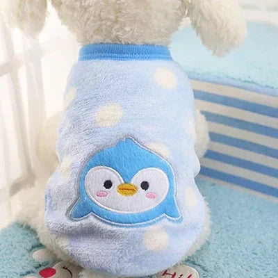 Cartoon Fleece Cat Clothes