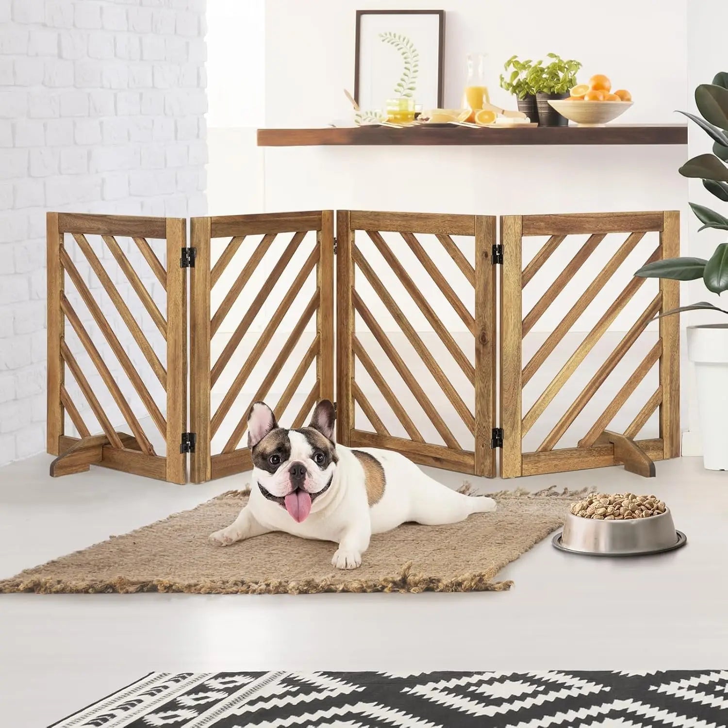 Solid Acacia Wood Dog Gate