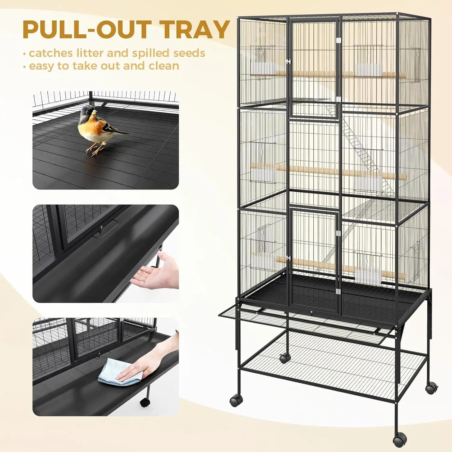 69" Large Bird Cage