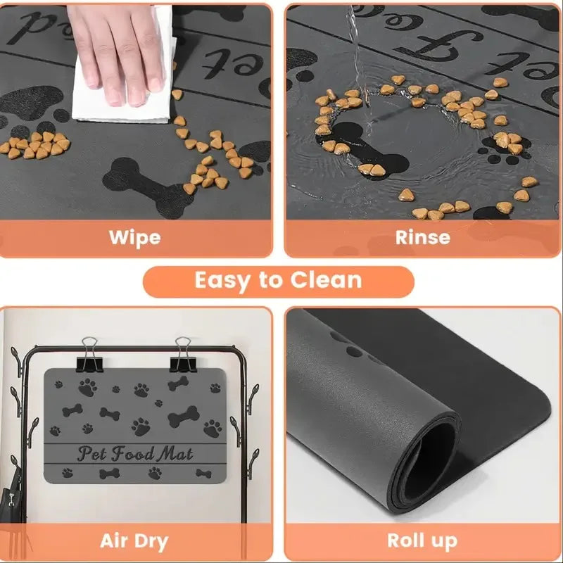 Quick-Dry Pet Feeding Mat