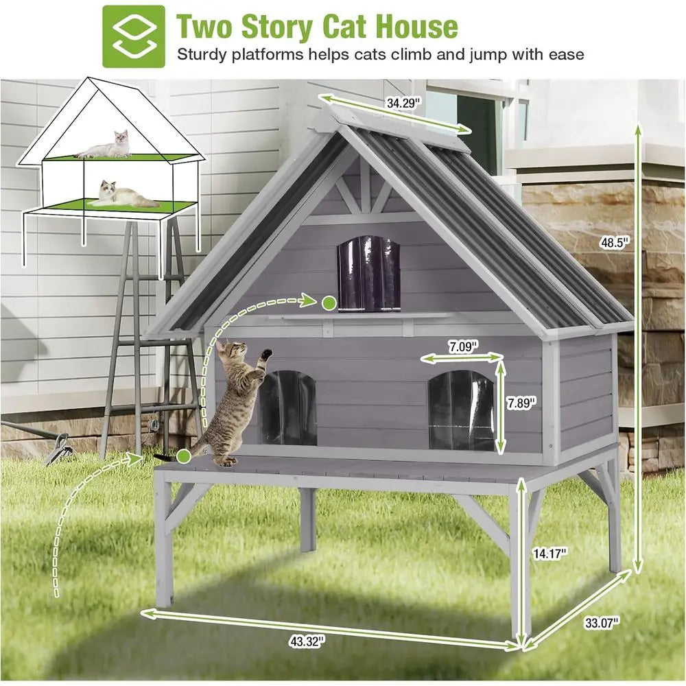Weatherproof feral Cat Shelter