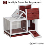 Outdoor Wooden Rabbit Hutch