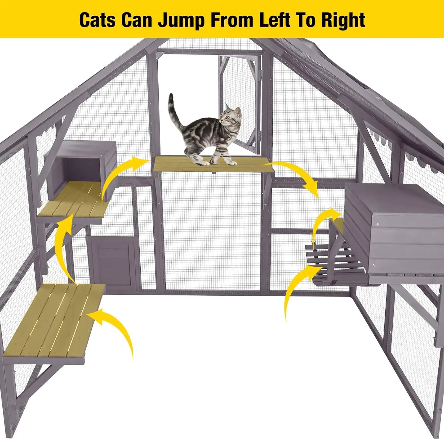 Wooden Cat Enclosure