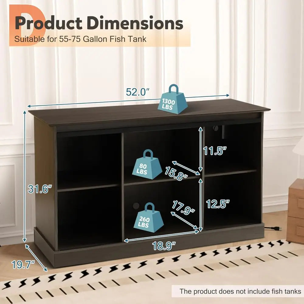 Fish Tank Stand with Power Outlet