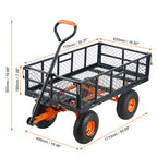 Garden Cart Sturdy Metal Utility Wagon
