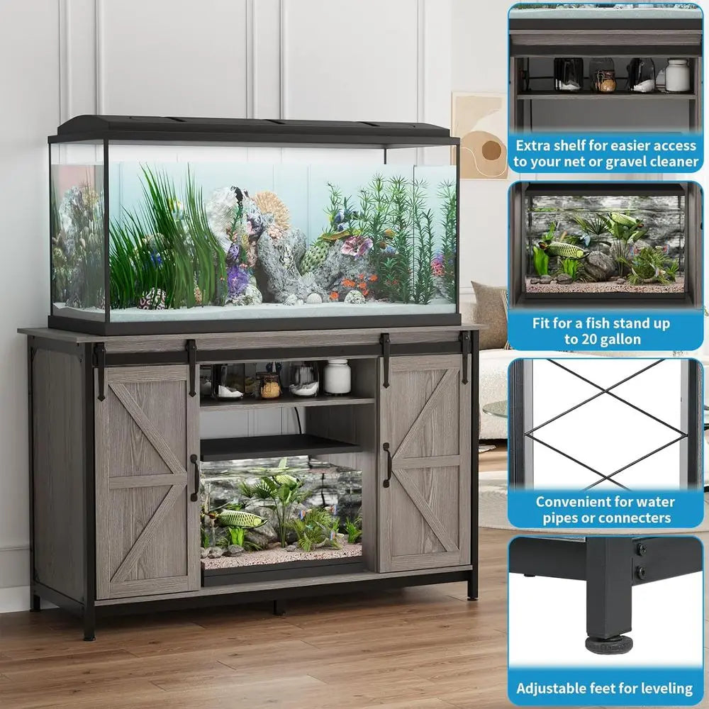 Heavy-Duty Fish Tank Stand, 55-75 Gallon