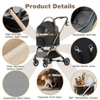 Stroller for Small Medium Dogs/Cats