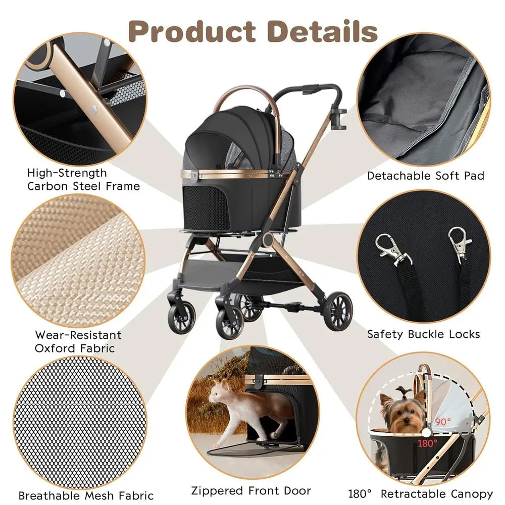 Stroller for Small Medium Dogs/Cats